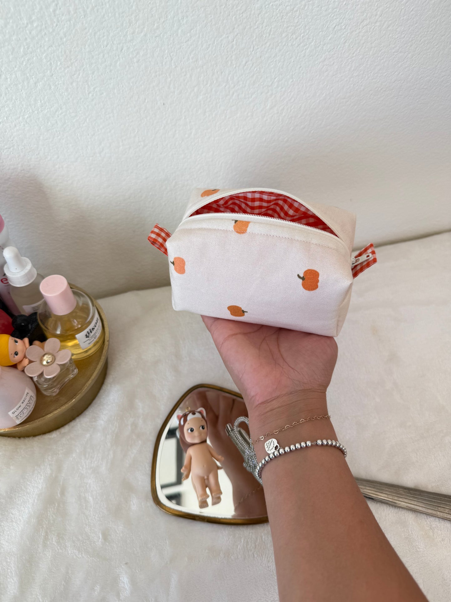 Pumpkin Spice Small Lippy Makeup Pouch